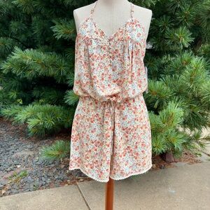 Floral Halter Romper
